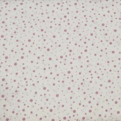 wit (off white) oud roze Udi confetti katoen