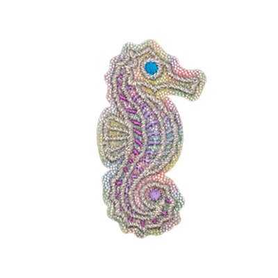 roze (lila) glitter Zeepaardje Applicatie