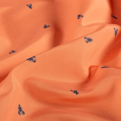 peach salmon color navy Crayfish Swim shorts fabric