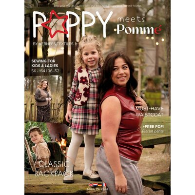 Poppy & Pommé magazine nr.25 kinder en dames patronen boek