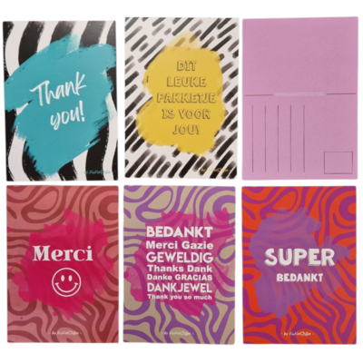 Bedankt & Thank you wensKAARTEN - set 5