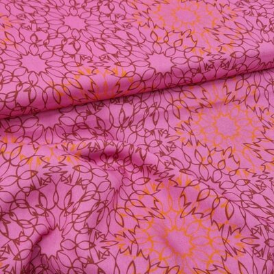 roze (fuchsia) oranje Mandala Viscose (op=op)