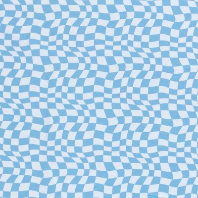 blauw (licht) blauw Ruiten Vakjes tricot (op=op)