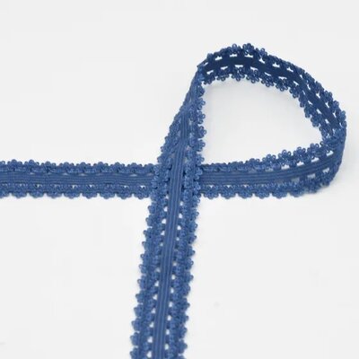 blauw (jeans) kant elastiek 21mm (op=op)