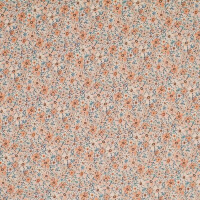 wit (off white) cacao perzik Winter Bloemen - digitale tricot (op=op)