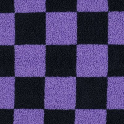 blauw (donker marine) lila Blok Ruiten teddy borg (op=op)