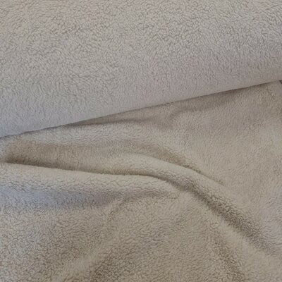 beige (kiezel) teddy katoen / fur / borg