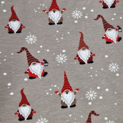 beige wit rood beige Kerstmannetjes x-mas - tricot (op=op)