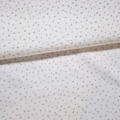 wit (off white) beige Hartjes poplin katoen