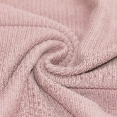 roze (nude) katoenen Loop Rib tricot SOFT *S