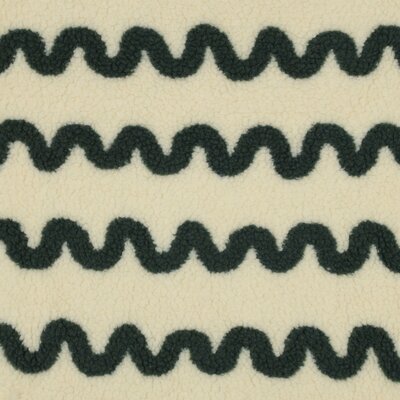 natural groen Golven Strepen jacquard teddy borg (op=op)