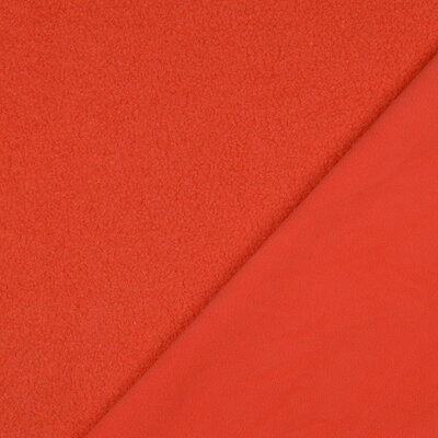 oranje TeddyFleece (dubbelzijdig)
