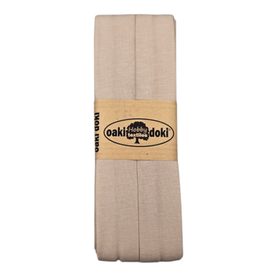 beige (natural) tricot biasband 2cm - (054)
