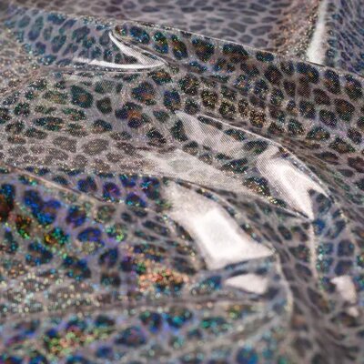 beige (kiezel) caramel bruin Glitters Luipaard print regenjas stof