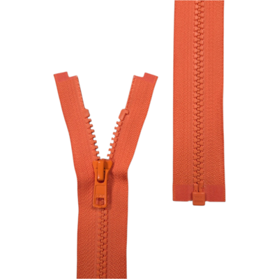 oranje Deelbare Bloktand Rits YKK Vislon 35cm