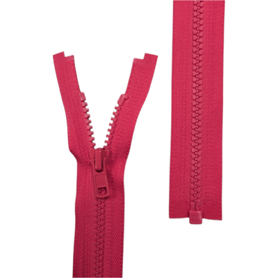 roze  (fuchsia) Deelbare Bloktand Rits YKK Vislon 45cm