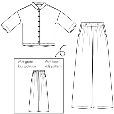 Kiki blouse en broek - dames & tieners naaipatroon en gratis kids patroon! - Bel'etoile