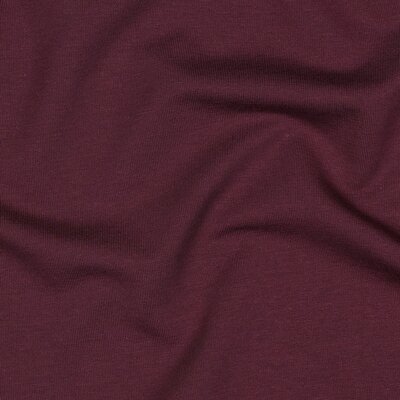 nog 1,25m - mauve (aubergine) biologische french terry - soft sweat (op=op)