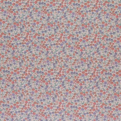 roze (oud licht) roze-terraocotta paars Mooie Bloemen - digitaal tricot *S