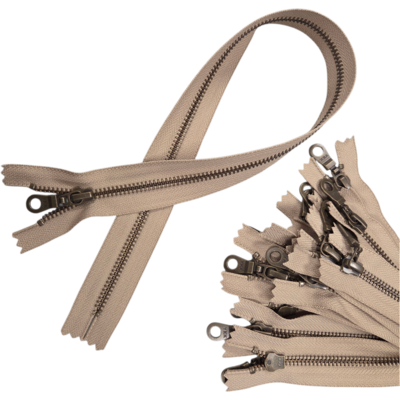 beige Bronzen Rits YKK 50cm