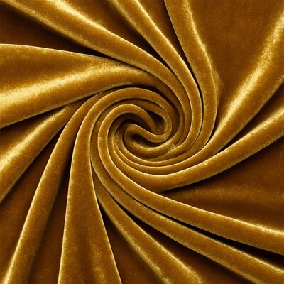 goud (barrock) luxe velours stretch stof *S