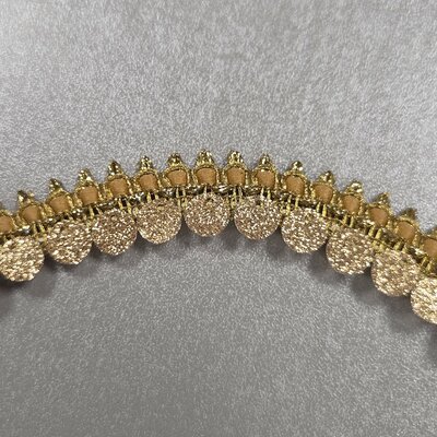 goud bedeltjes galonband 18mm (op=op)