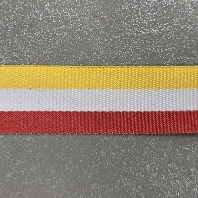 rood wit geel Vlaggenlint Sierband 15mm Oeteldonk *S