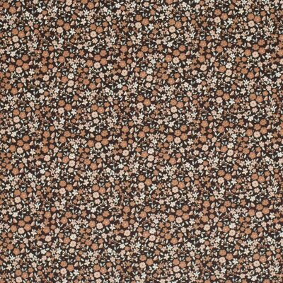 bruin Mooie bloemen - digitaal tricot *S