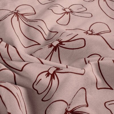 roze (oud licht) mauve Strikken digitale  -  french terry *S