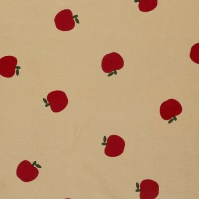 beige (natural) rood Appels katoenen Corduroy babyrib *S