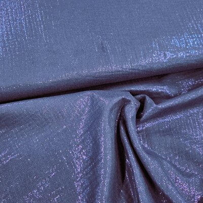 blauw (donker marine) glitter uni hydrofiel *S