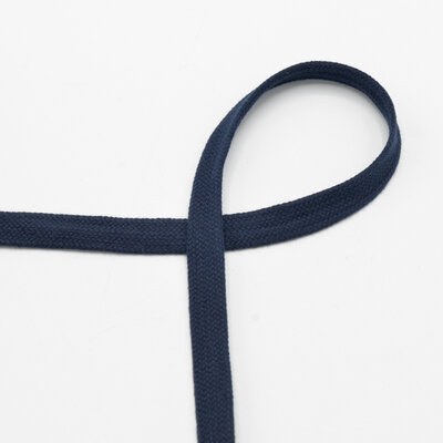 navy blue cotton flat cord - rope 15mm