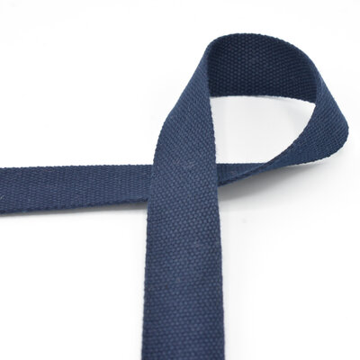 navy blue cotton Webbing strap for bags 30mm