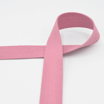 old pink cotton Webbing strap for bags 30mm