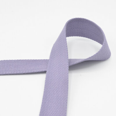 lilac cotton Webbing strap for bags 30mm