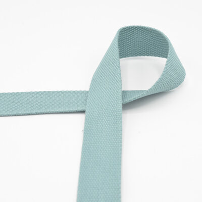 vintage mint green cotton Webbing strap for bags 30mm