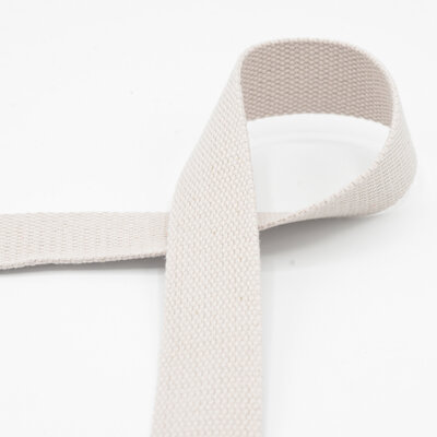 beige cotton Webbing strap for bags 30mm
