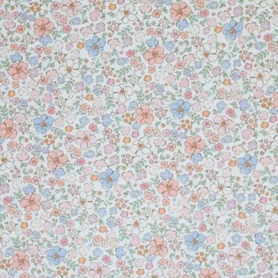 wit (off white) lila dusty roze groen Zomergevoel bloemen - digitaal tricot (op=op)