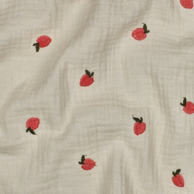 wit (natural) blush roze Perzikken broderie hydrofiel (op=op)