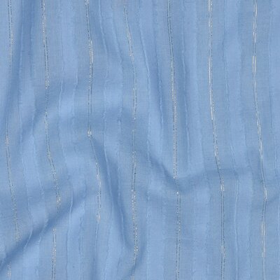 blauw (licht) zilver streep Strepen katoen (op=op)