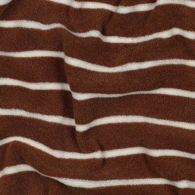 bruin (camel) ecru strepen streep badstof tricot (babybadstof) (op=op)