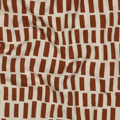 wit (natural) bruin (camel) Straafjes Strepen Streepjes - biologische tricot (op=op)