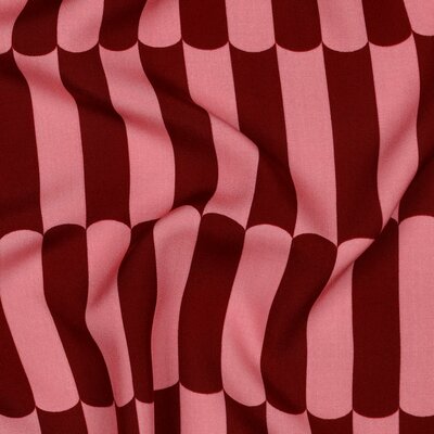 red (burgundy) pink Stripes lenzing ecovero viscose