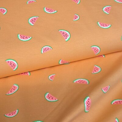 oranje (soft) neon roze groen Meloentjes- tricot *S