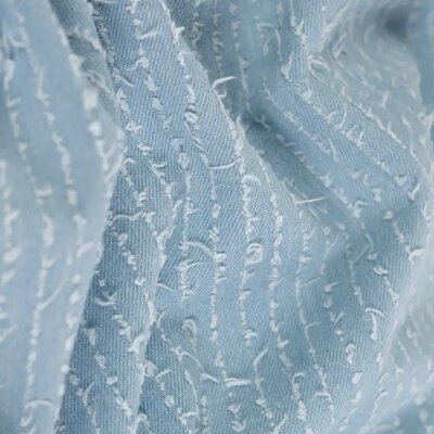 blauw (licht) Fancy Streep jeans - Denim spijkerstof