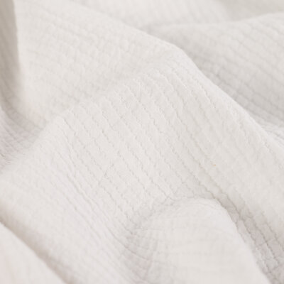 wit (off white) katoen Seersucker *S