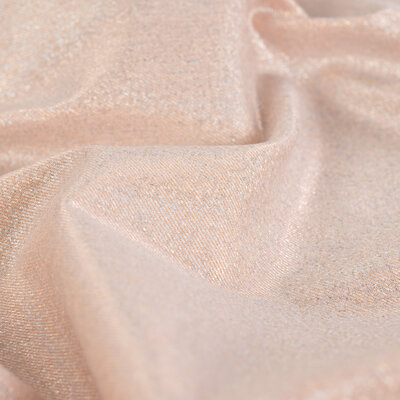 oranje (licht) Glans stretch jeans - rekbare Denim spijkerstof *S