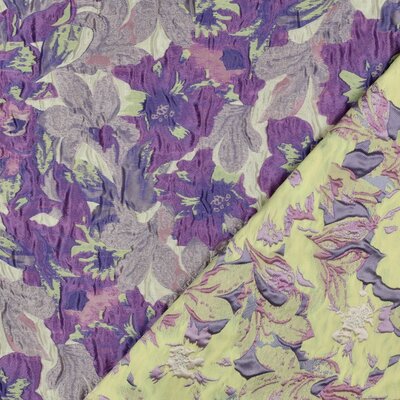 Lilac Flowers Jacquard fabric