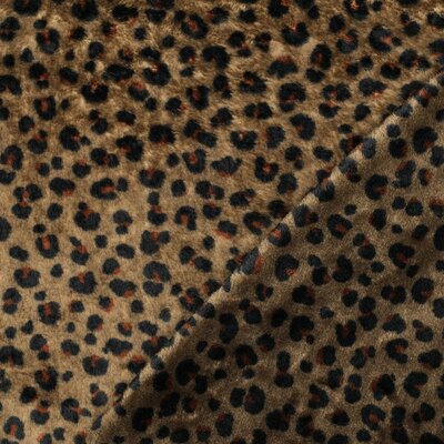 bruin cacao black leopard print cuddle fleece