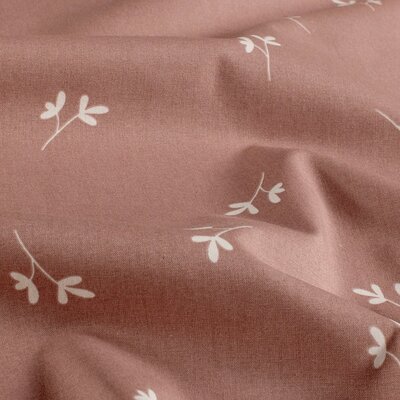 mauve (licht) Takje poplin katoen *S